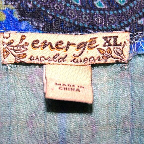 Sheer Boho Top (XL) – Flowy & Beachy Vibes! 💙✨ - Picture 8 of 8